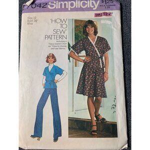 Simplicity Misses Shirt Skirt Sewing Pattern sz 12 7042 - uncut